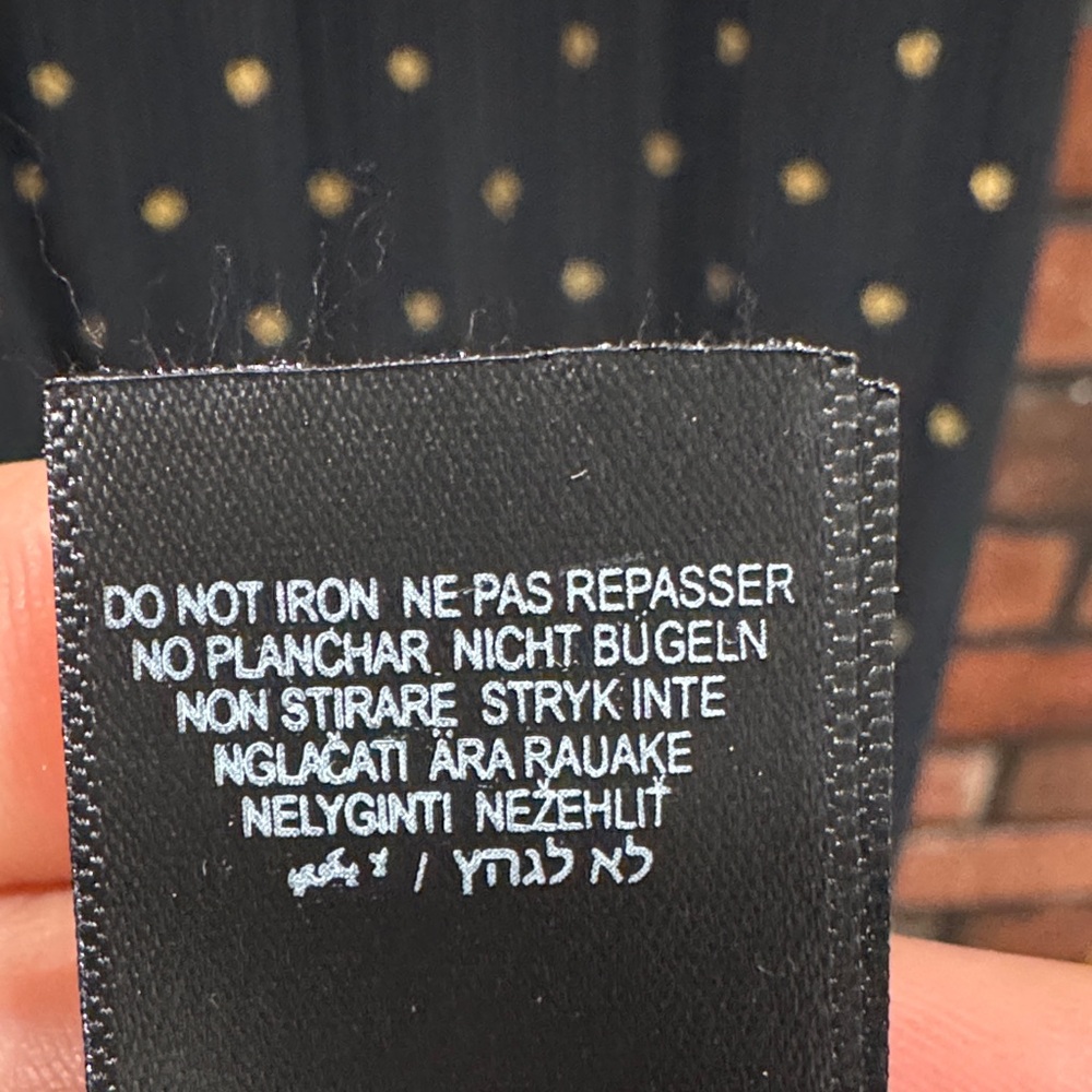 Never Fully Dressed Black Midi Dress with Gold Dot Print - Picture 16 of 16